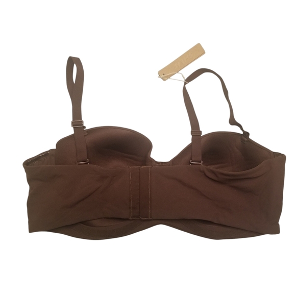 Skims Fits Everybody Strapless Bra Cocoa Brown 40C NWT - Picture 4 of 5